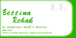 bettina rehak business card